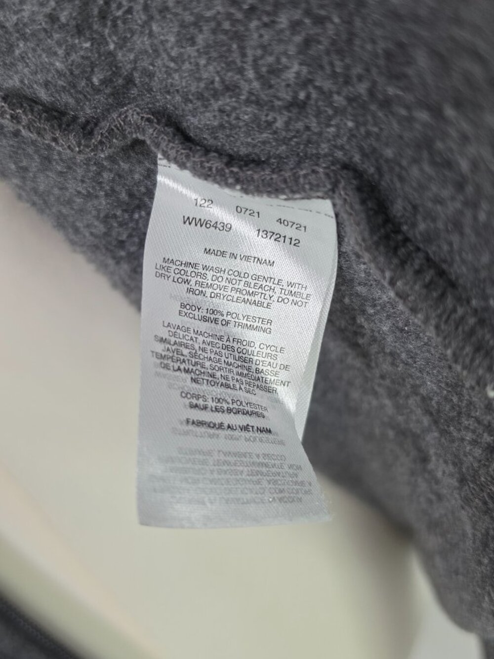 Columbia Gray Full Zip Fleece Jacket High Neck Outdoor Casual - Picture 3 of 6